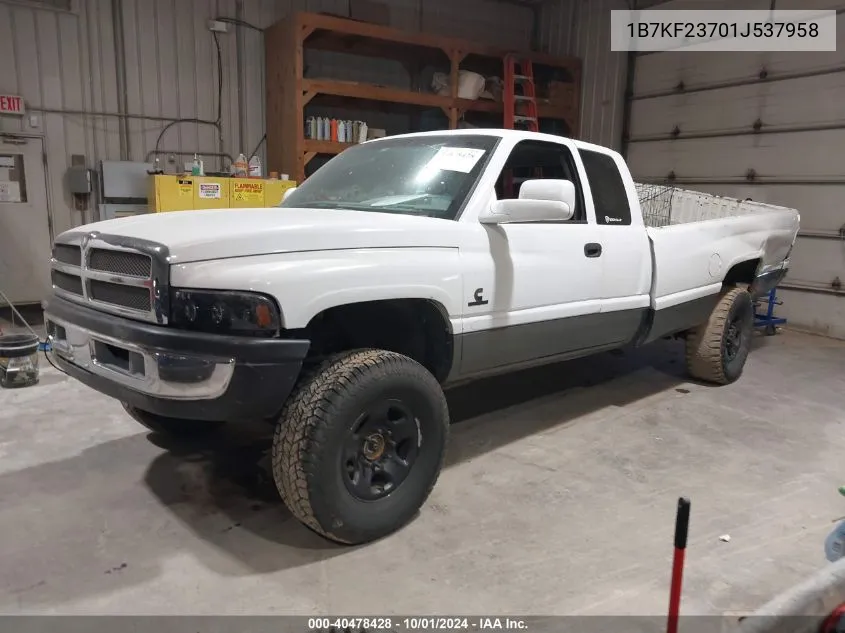 1B7KF23701J537958 2001 Dodge Ram 2500