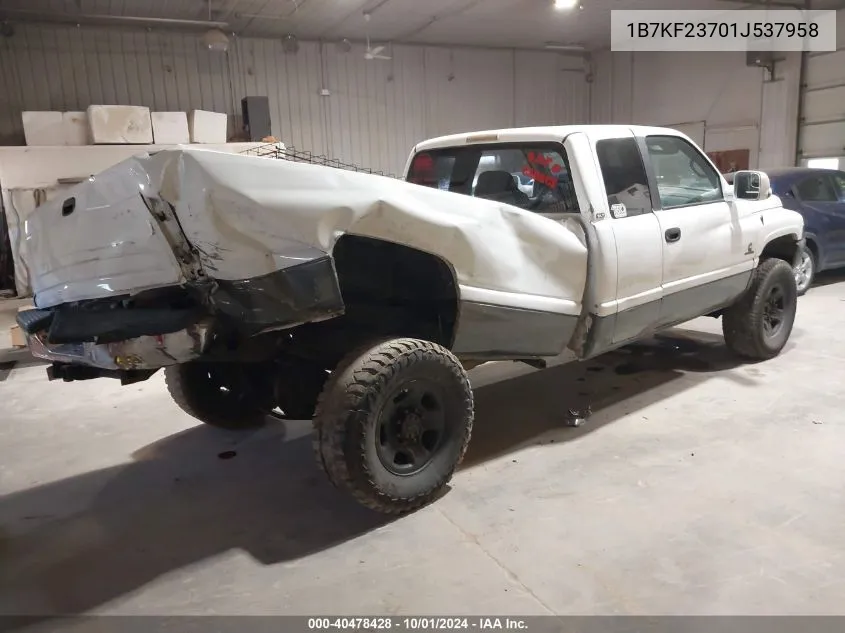 1B7KF23701J537958 2001 Dodge Ram 2500