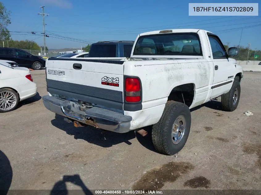 2001 Dodge Ram 1500 St VIN: 1B7HF16Z41S702809 Lot: 40480458