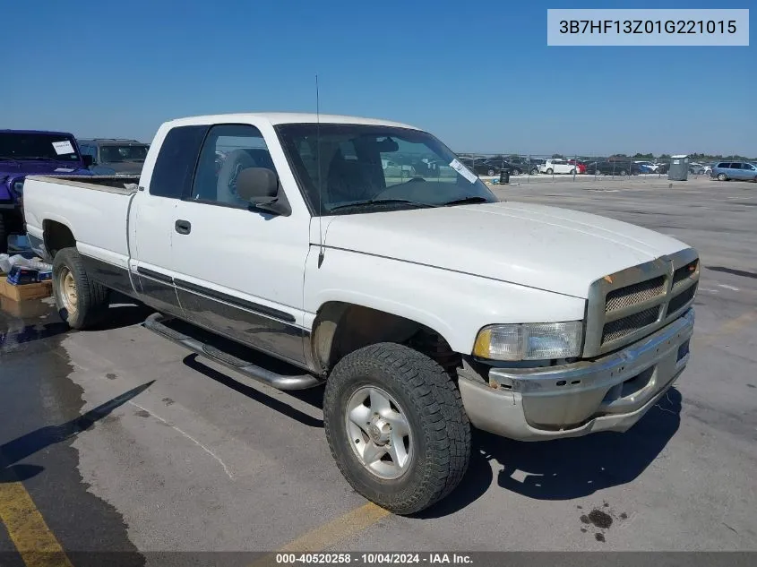 2001 Dodge Ram 1500 VIN: 3B7HF13Z01G221015 Lot: 40520258