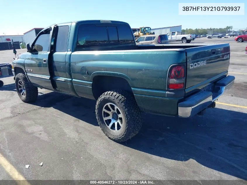 2001 Dodge Ram 1500 St VIN: 3B7HF13Y21G793937 Lot: 40546272