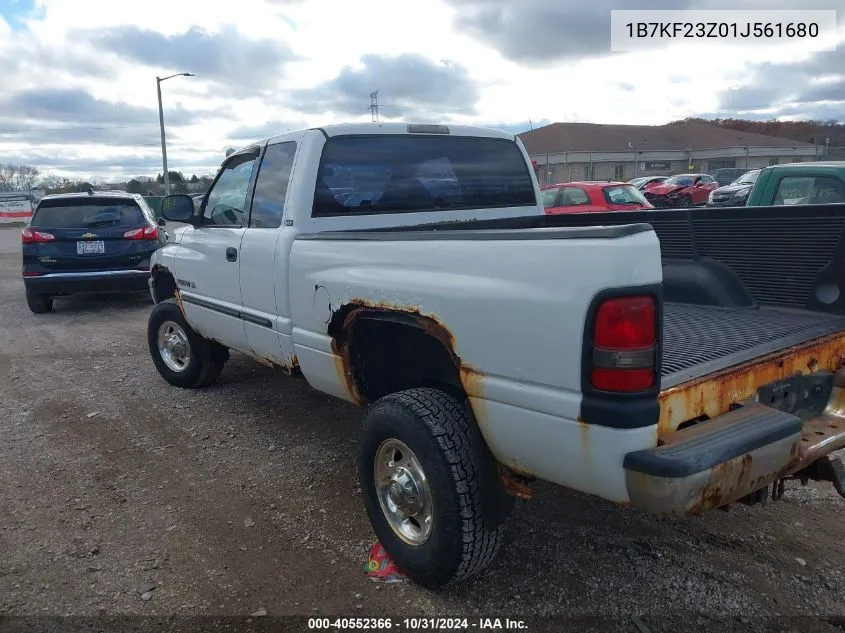 2001 Dodge Ram 2500 St VIN: 1B7KF23Z01J561680 Lot: 40552366