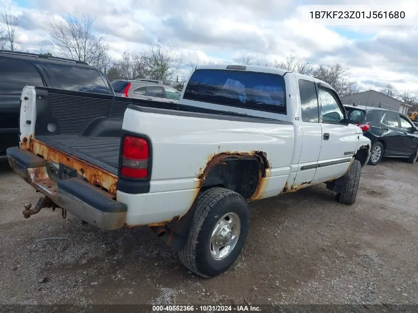 2001 Dodge Ram 2500 St VIN: 1B7KF23Z01J561680 Lot: 40552366