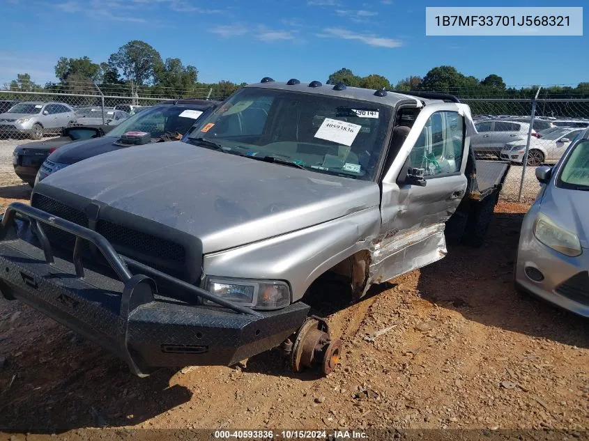 2001 Dodge Ram 3500 St VIN: 1B7MF33701J568321 Lot: 40593836