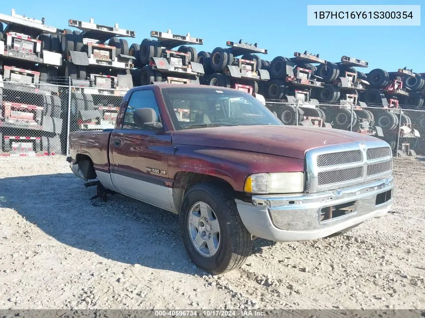 2001 Dodge Ram 1500 St VIN: 1B7HC16Y61S300354 Lot: 40596734