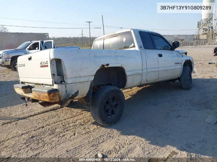 2001 Dodge Ram 1500 St VIN: 3B7HF13Y91G809289 Lot: 40600456