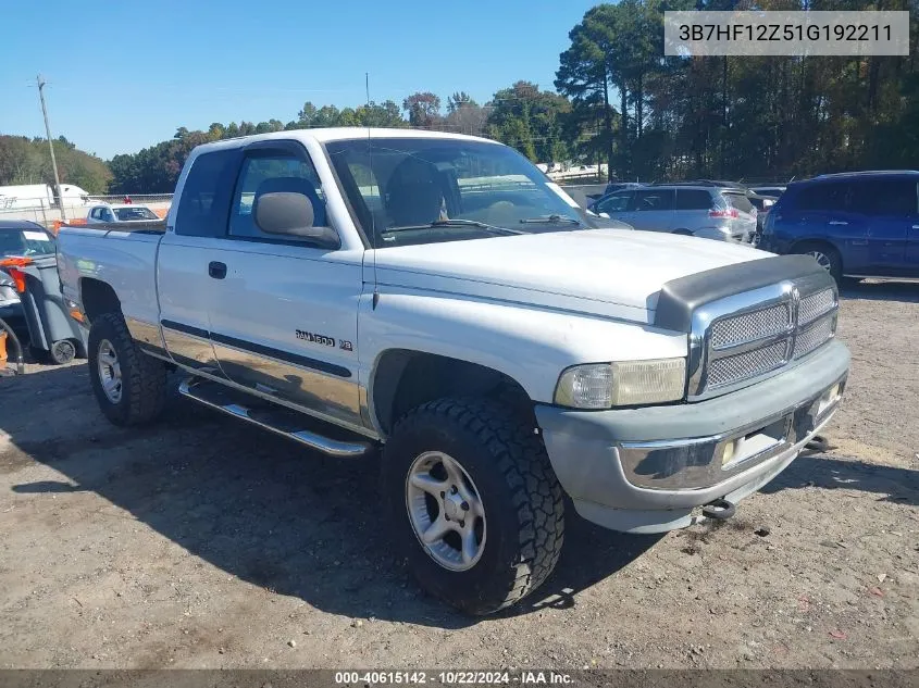 3B7HF12Z51G192211 2001 Dodge Ram 1500 St