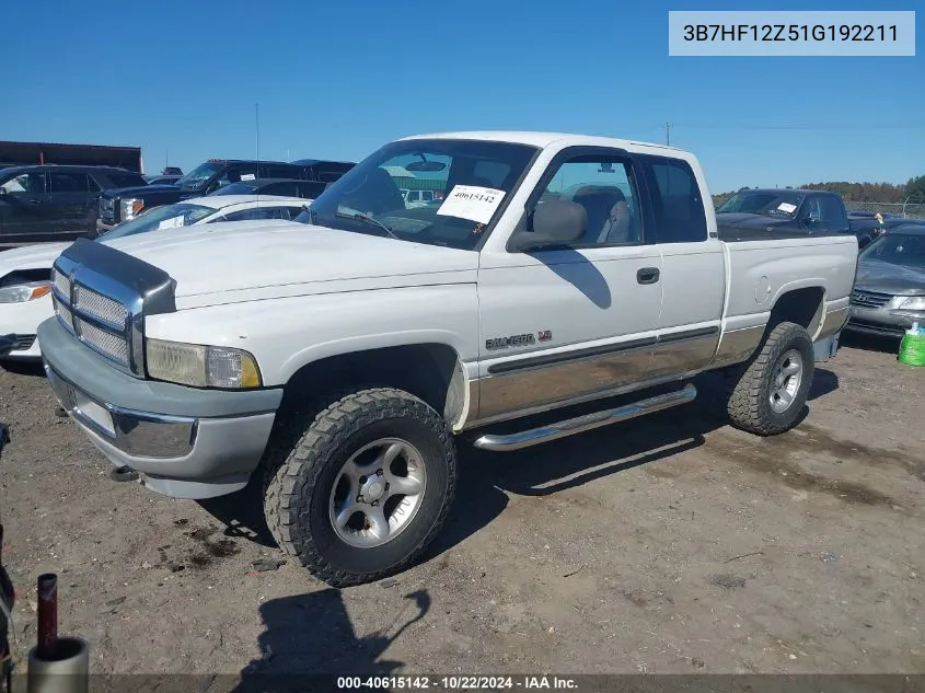 3B7HF12Z51G192211 2001 Dodge Ram 1500 St