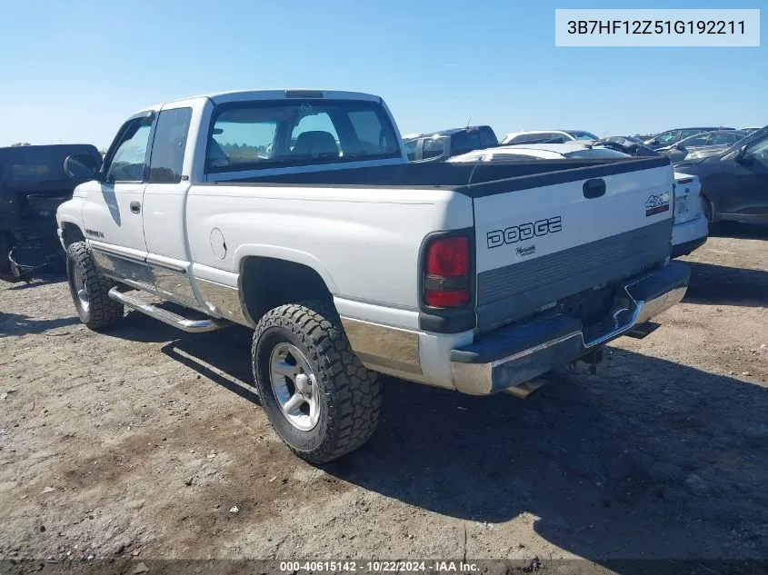 3B7HF12Z51G192211 2001 Dodge Ram 1500 St