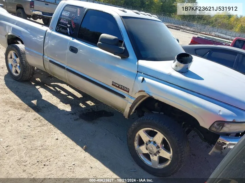 2001 Dodge Ram 2500 St VIN: 1B7KF23621J531912 Lot: 40623627