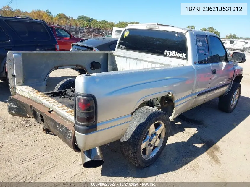 2001 Dodge Ram 2500 St VIN: 1B7KF23621J531912 Lot: 40623627