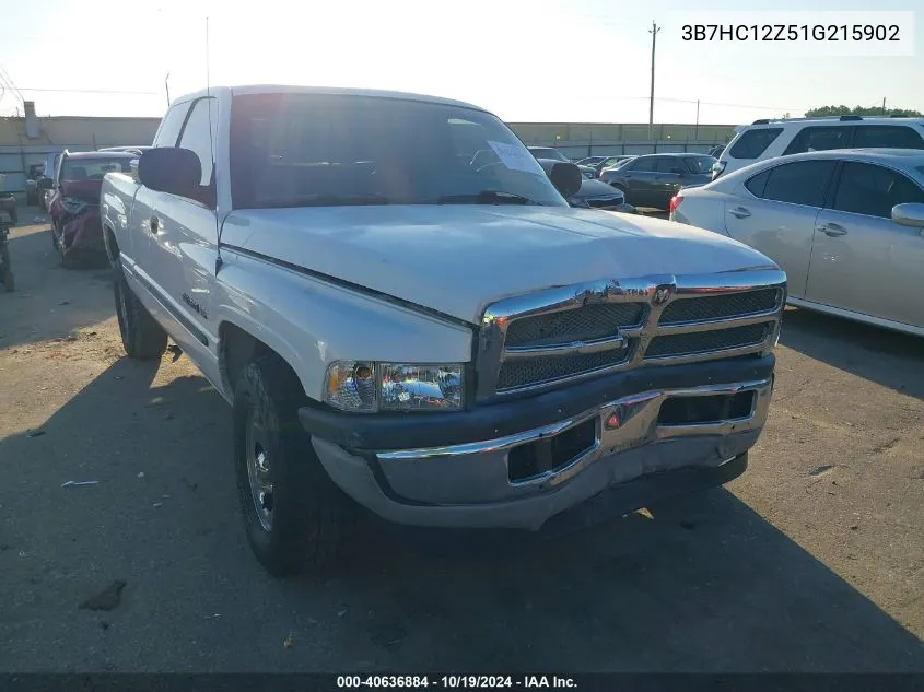 2001 Dodge Ram 1500 VIN: 3B7HC12Z51G215902 Lot: 40636884