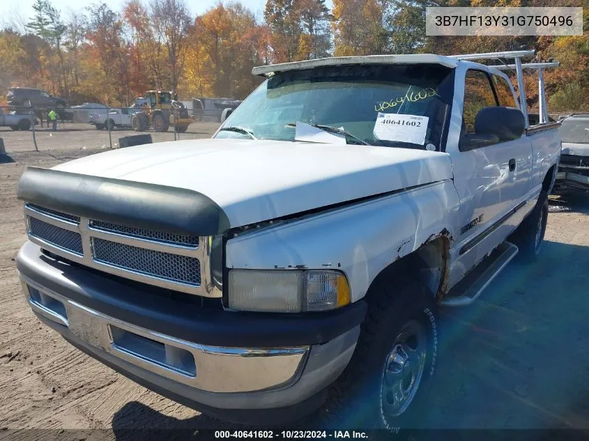 3B7HF13Y31G750496 2001 Dodge Ram 1500 St