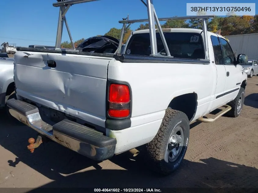 3B7HF13Y31G750496 2001 Dodge Ram 1500 St