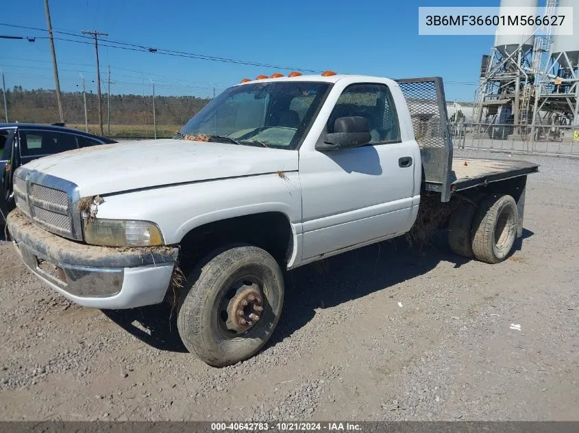 2001 Dodge Ram 3500 St VIN: 3B6MF36601M566627 Lot: 40642783