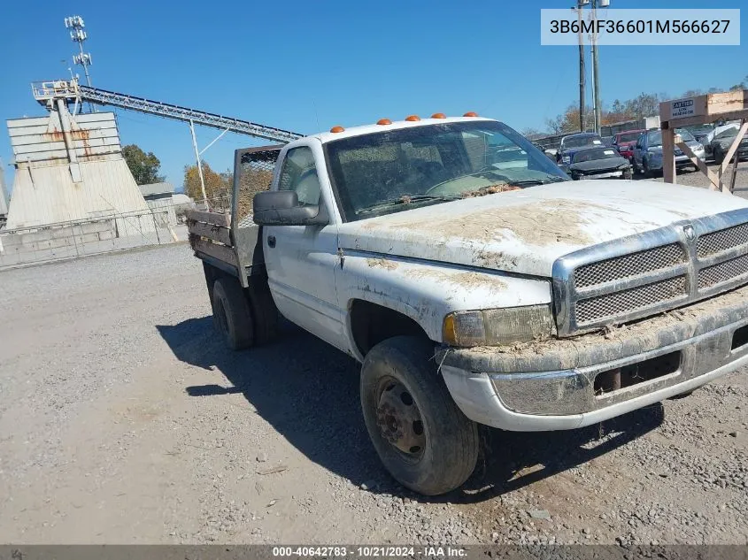 2001 Dodge Ram 3500 St VIN: 3B6MF36601M566627 Lot: 40642783