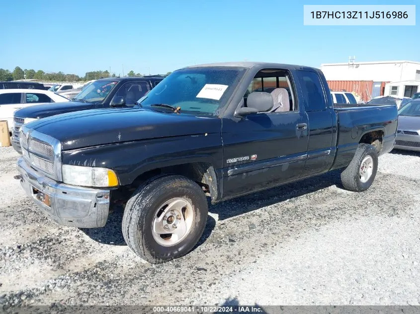 2001 Dodge Ram 1500 St VIN: 1B7HC13Z11J516986 Lot: 40669041