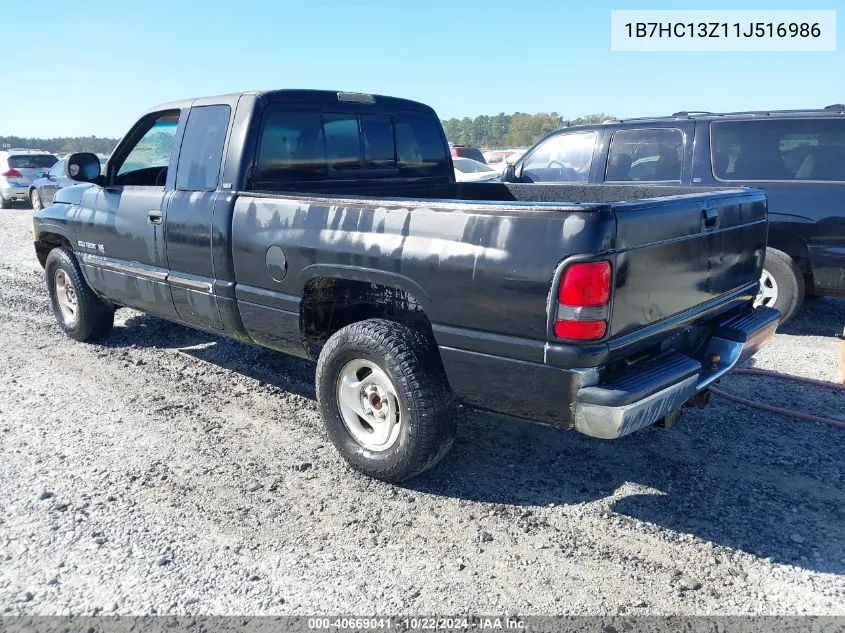 2001 Dodge Ram 1500 St VIN: 1B7HC13Z11J516986 Lot: 40669041