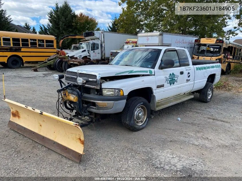 1B7KF23601J184905 2001 Dodge Ram 2500 St