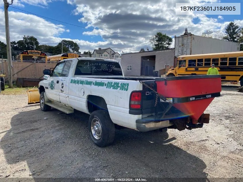 1B7KF23601J184905 2001 Dodge Ram 2500 St