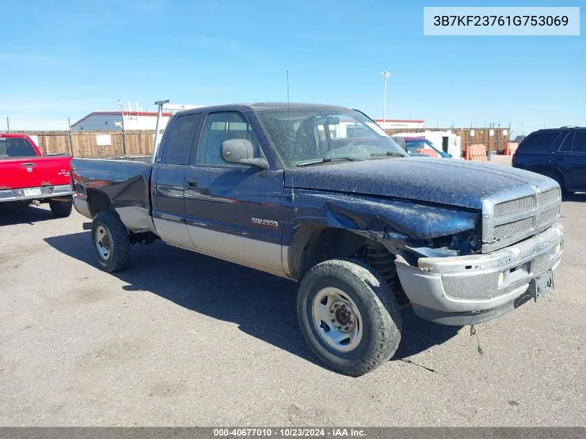 2001 Dodge Ram 2500 St VIN: 3B7KF23761G753069 Lot: 40677010