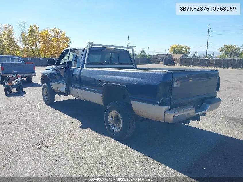 2001 Dodge Ram 2500 St VIN: 3B7KF23761G753069 Lot: 40677010