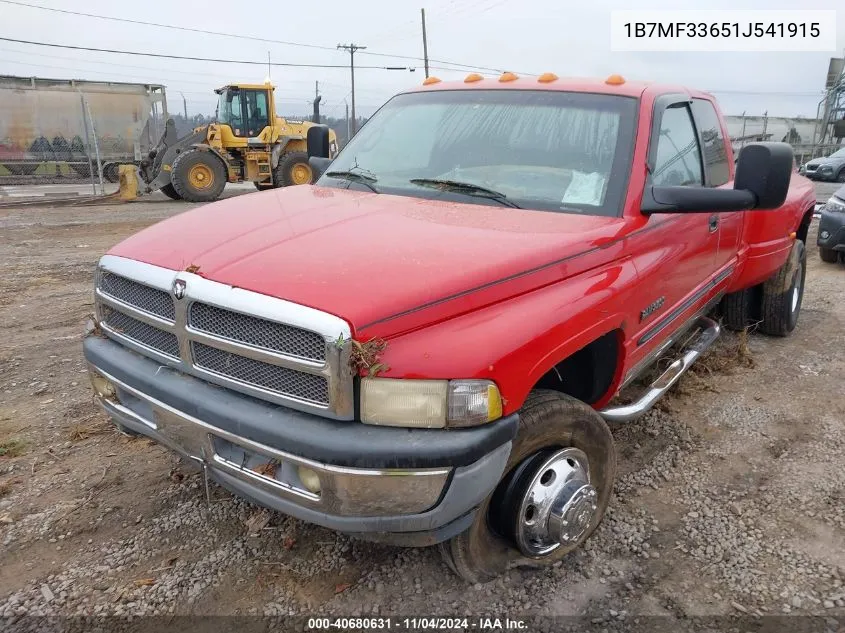 2001 Dodge Ram 3500 St VIN: 1B7MF33651J541915 Lot: 40680631