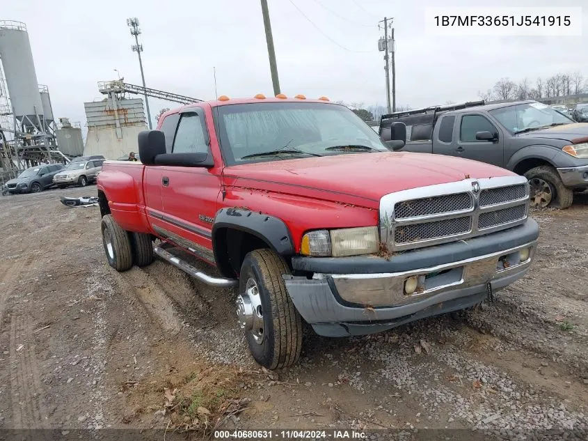 2001 Dodge Ram 3500 St VIN: 1B7MF33651J541915 Lot: 40680631