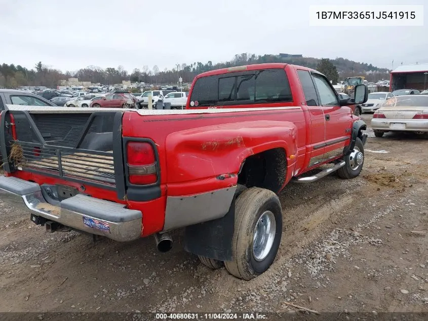 2001 Dodge Ram 3500 St VIN: 1B7MF33651J541915 Lot: 40680631