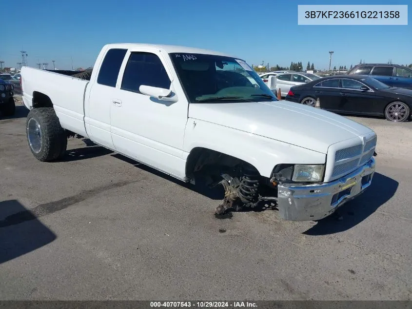 2001 Dodge Ram 2500 St VIN: 3B7KF23661G221358 Lot: 40707543