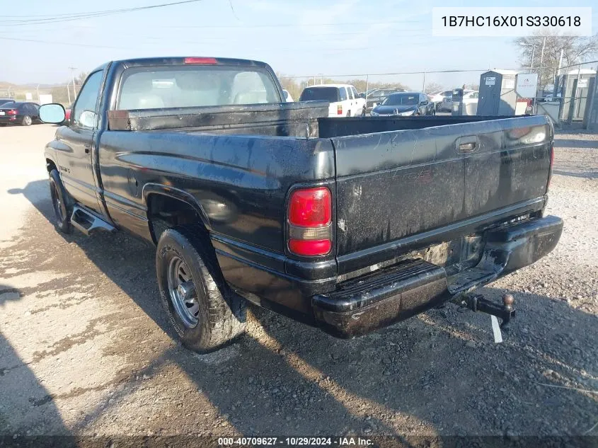 2001 Dodge Ram 1500 St/Ws VIN: 1B7HC16X01S330618 Lot: 40709627