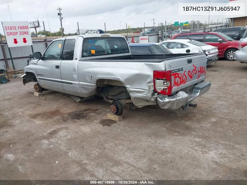 2001 Dodge Ram 1500 St VIN: 1B7HC13Z91J605947 Lot: 40714986