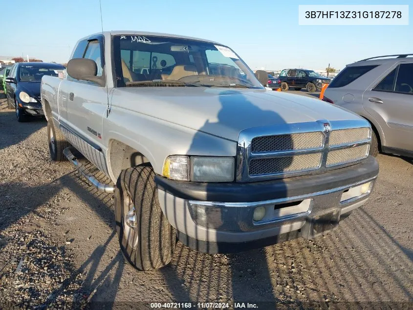 2001 Dodge Ram 1500 St VIN: 3B7HF13Z31G187278 Lot: 40721168