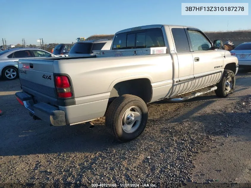 2001 Dodge Ram 1500 St VIN: 3B7HF13Z31G187278 Lot: 40721168