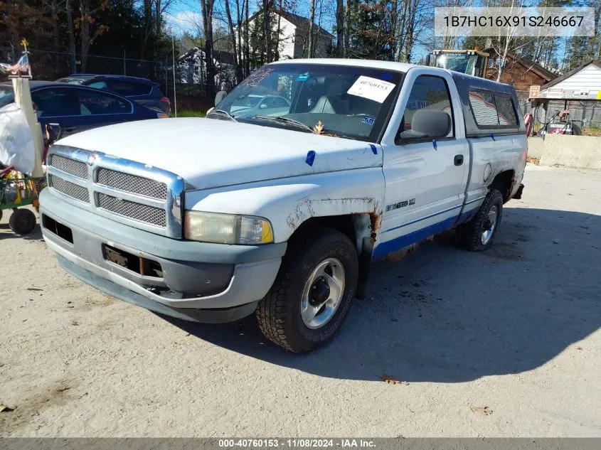 2001 Dodge Ram 1500 St/Ws VIN: 1B7HC16X91S246667 Lot: 40760153