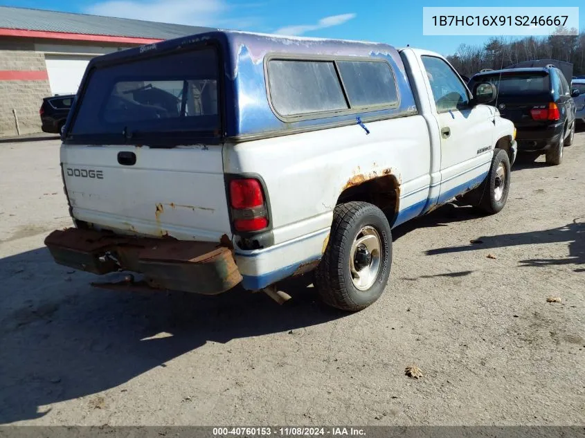 2001 Dodge Ram 1500 St/Ws VIN: 1B7HC16X91S246667 Lot: 40760153