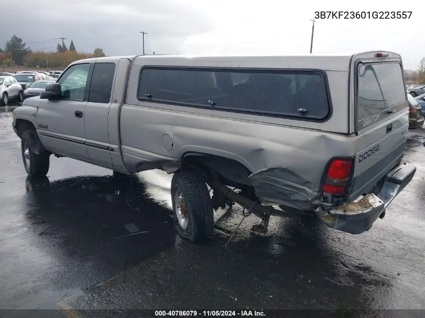 2001 Dodge Ram 2500 St VIN: 3B7KF23601G223557 Lot: 40786079