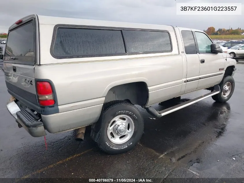 2001 Dodge Ram 2500 St VIN: 3B7KF23601G223557 Lot: 40786079