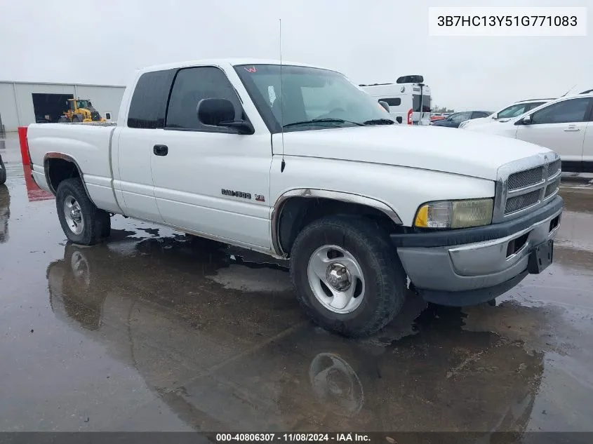 2001 Dodge Ram 1500 St VIN: 3B7HC13Y51G771083 Lot: 40806307