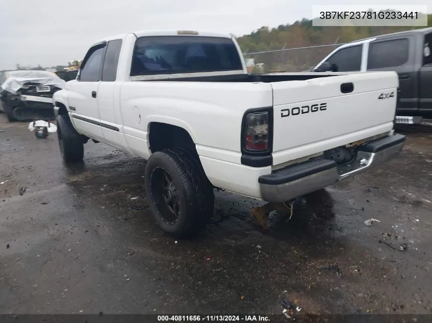 2001 Dodge Ram 2500 St VIN: 3B7KF23781G233441 Lot: 40811656