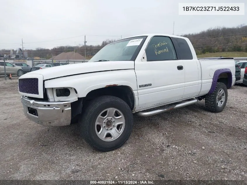 2001 Dodge Ram 2500 St VIN: 1B7KC23Z71J522433 Lot: 40831824