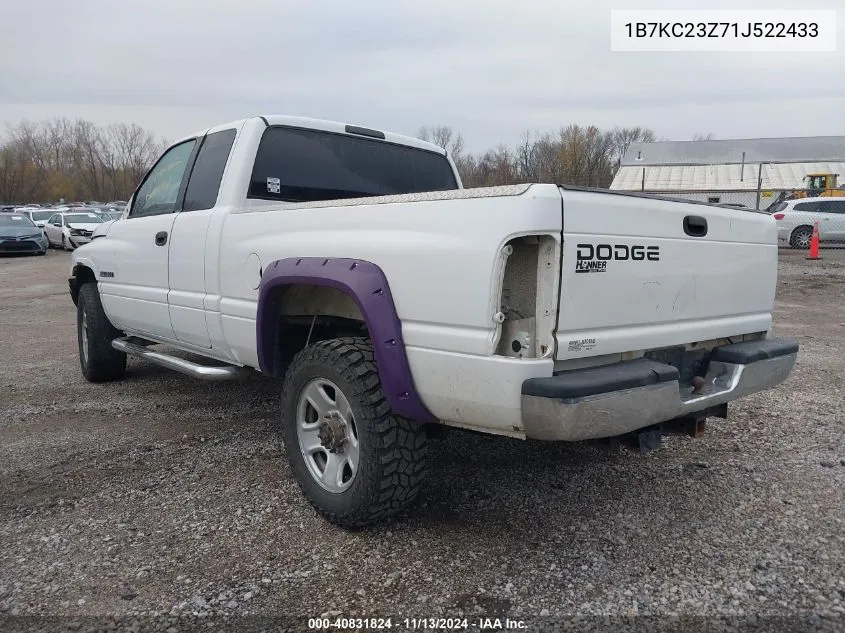 2001 Dodge Ram 2500 St VIN: 1B7KC23Z71J522433 Lot: 40831824