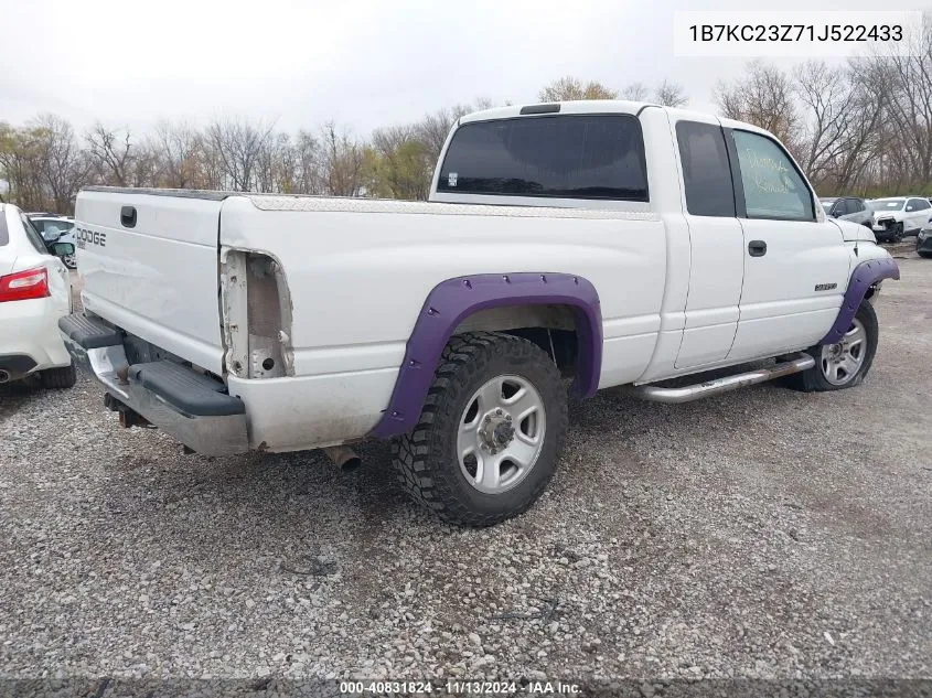 2001 Dodge Ram 2500 St VIN: 1B7KC23Z71J522433 Lot: 40831824