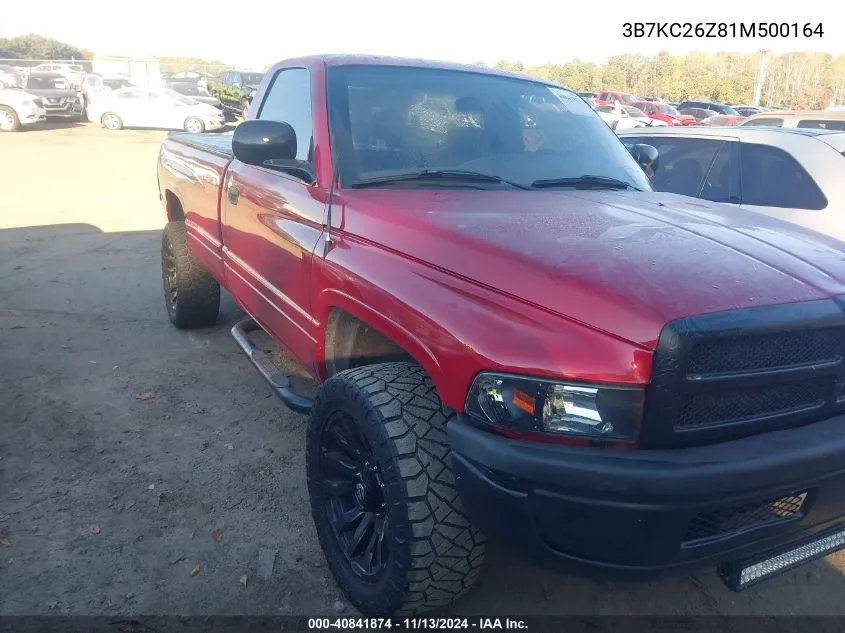 2001 Dodge Ram 2500 St VIN: 3B7KC26Z81M500164 Lot: 40841874