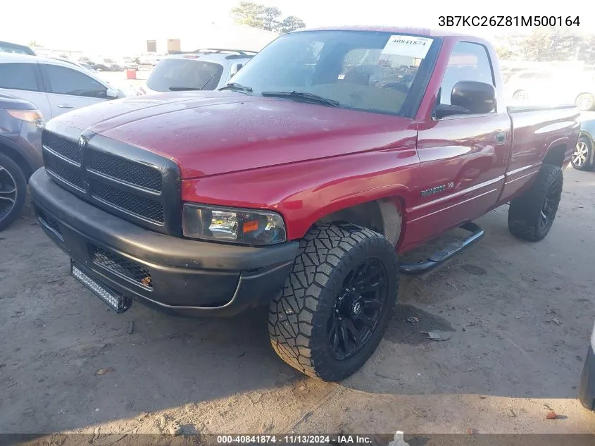 2001 Dodge Ram 2500 St VIN: 3B7KC26Z81M500164 Lot: 40841874