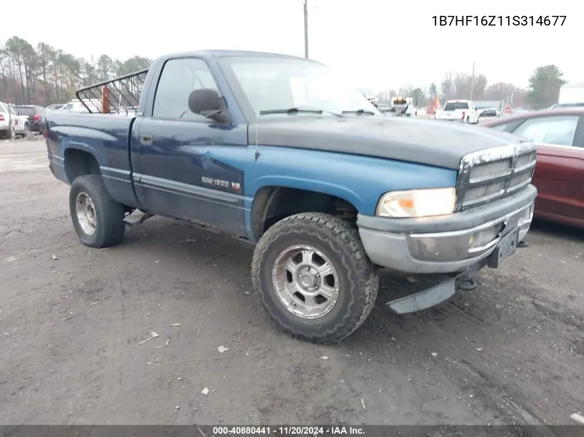 2001 Dodge Ram 1500 St VIN: 1B7HF16Z11S314677 Lot: 40880441