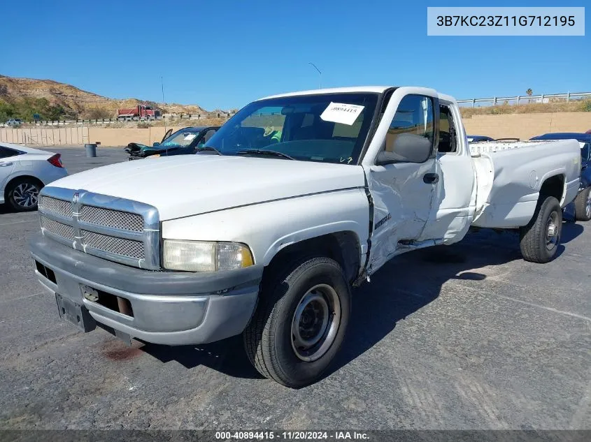 2001 Dodge Ram 2500 St VIN: 3B7KC23Z11G712195 Lot: 40894415