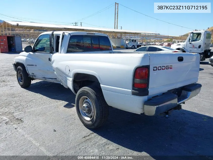 2001 Dodge Ram 2500 St VIN: 3B7KC23Z11G712195 Lot: 40894415