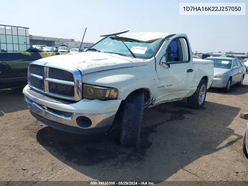 2002 Dodge Ram 1500 St VIN: 1D7HA16K22J257050 Lot: 39530308