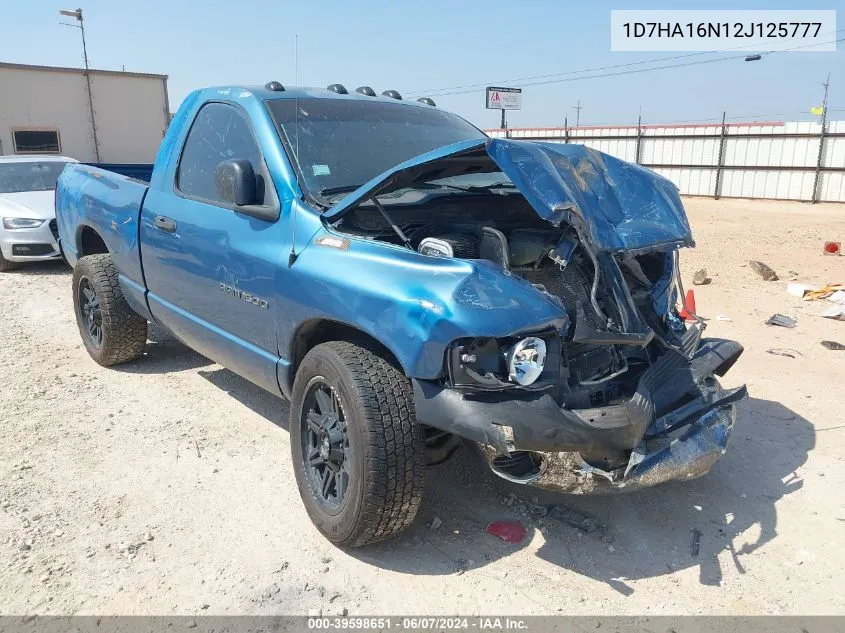 1D7HA16N12J125777 2002 Dodge Ram 1500 St